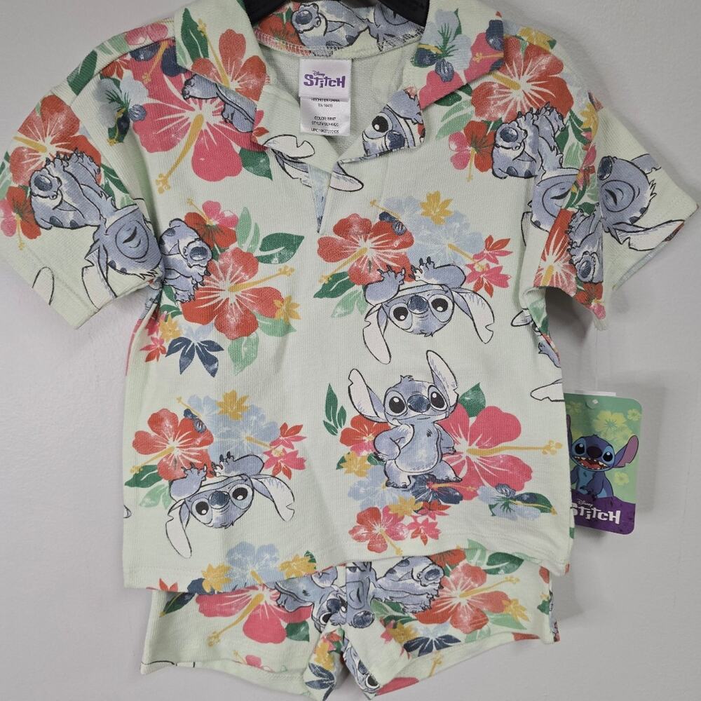 Disney Stitch 2 piece short outfit NWT 12 month
